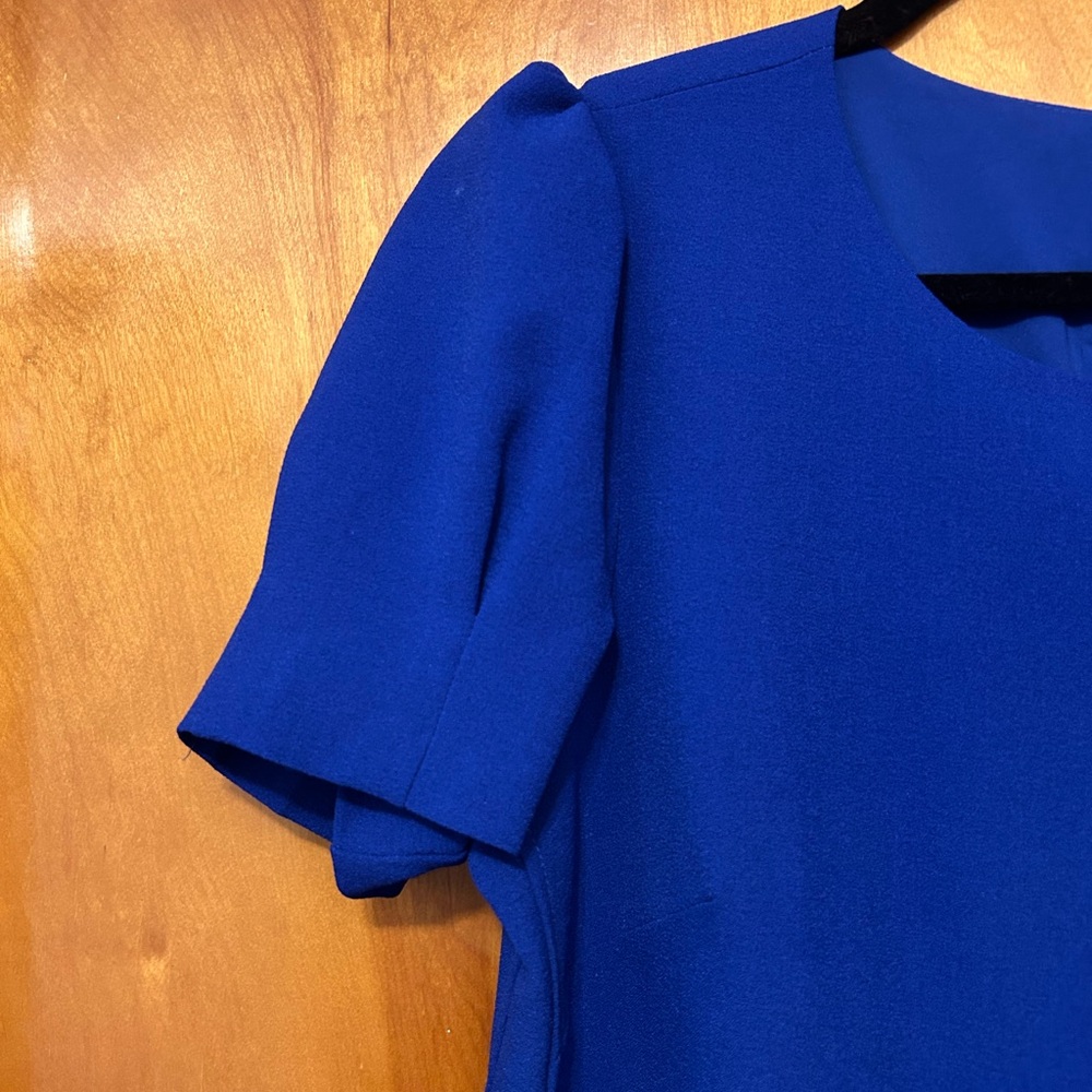 Vince Camuto Royal Blue Short Sleeve Dress - Picture 2 of 3